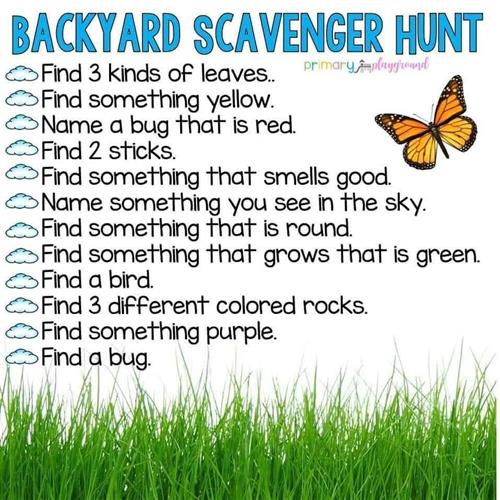Backyard Scavenger Hunt 